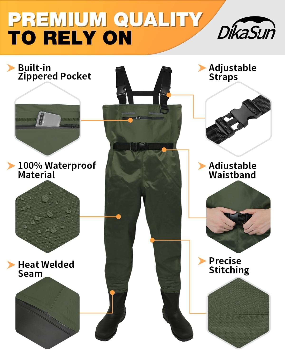 Chest Waders with Boots — Fly Fishing & Duck Hunting