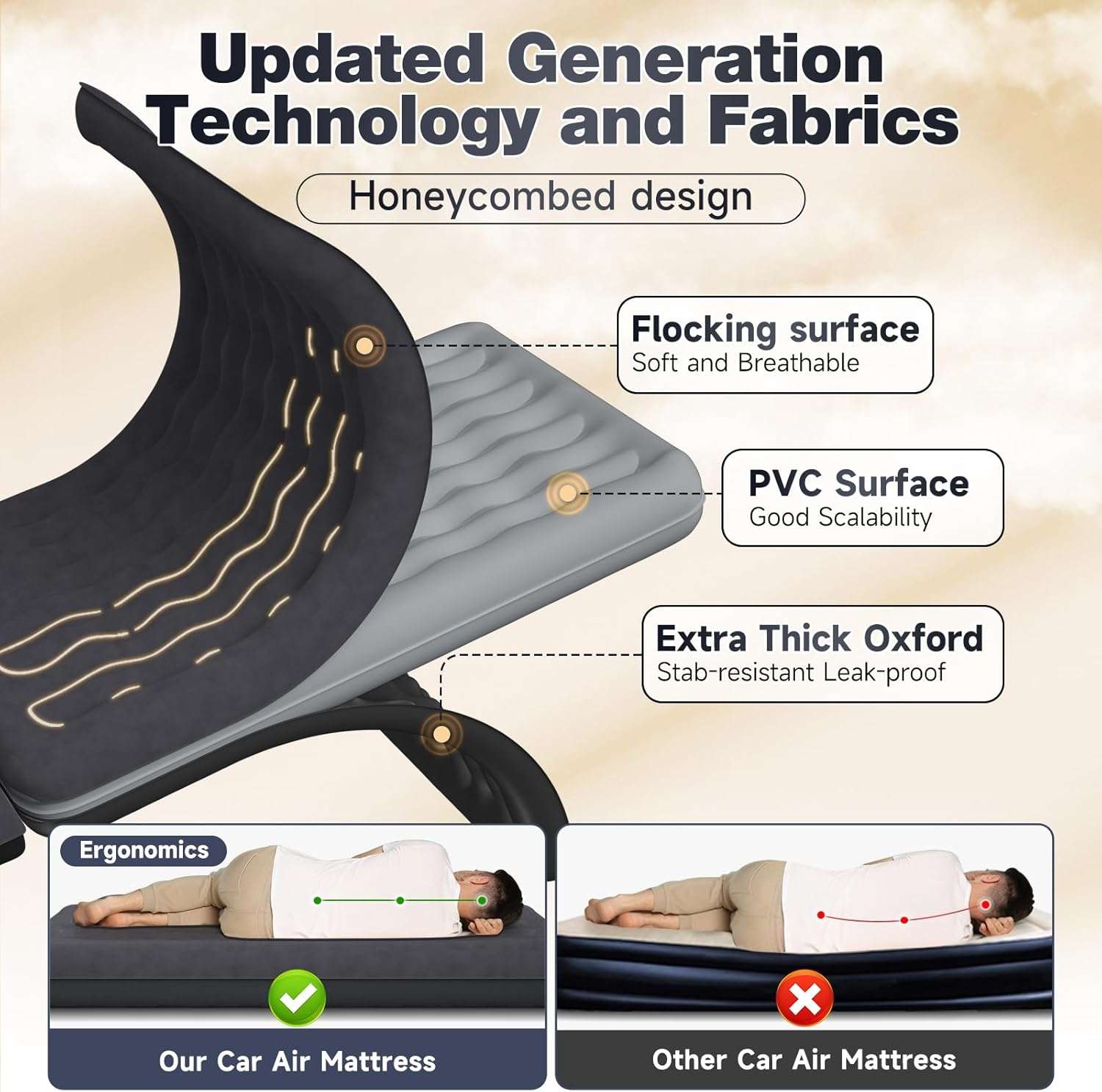2-in-1 Foldable SUV & Car Air Mattress — Road Trip Bed