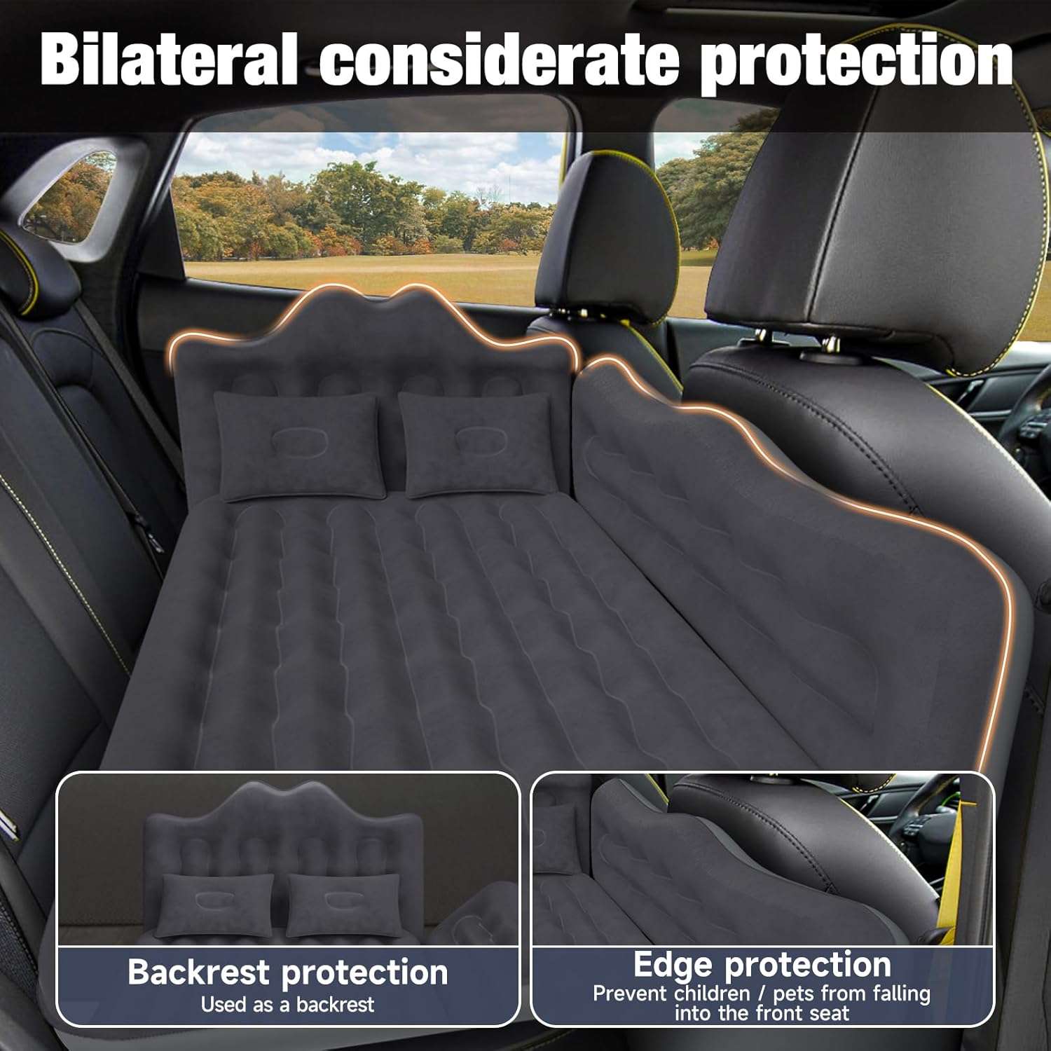 2-in-1 Foldable SUV & Car Air Mattress — Road Trip Bed