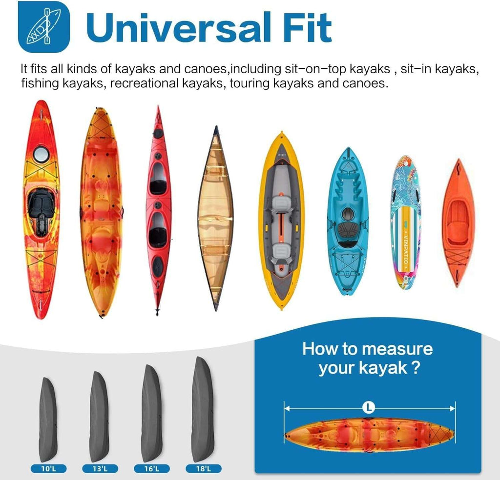 Waterproof Kayak Cover- UV Protection Storage Bag