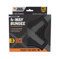 4-Way Bungee Cord System - Non-Slip 2 Pack