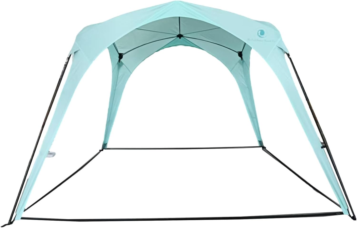 Light blue outdoor canopy tent on a white background