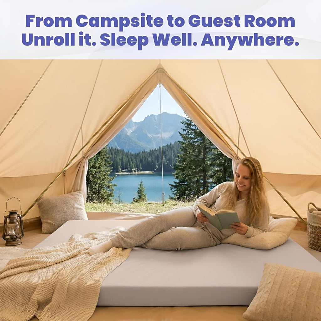 Hazli Matrix Air-Cell Memory Foam Camping Mattress – 6 Sizes, 5 Colors