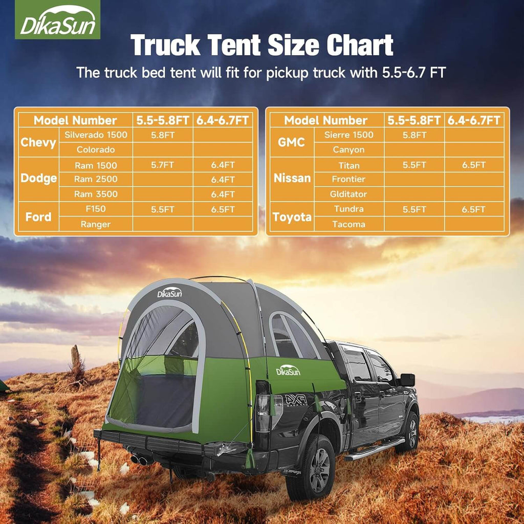 Truck Bed Tent - Quik Setup Outdoor Camp