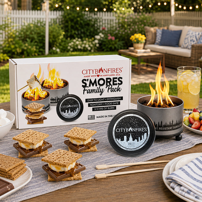City Bonfires S'mores Family Pack – Complete S'mores Party Kit for 8