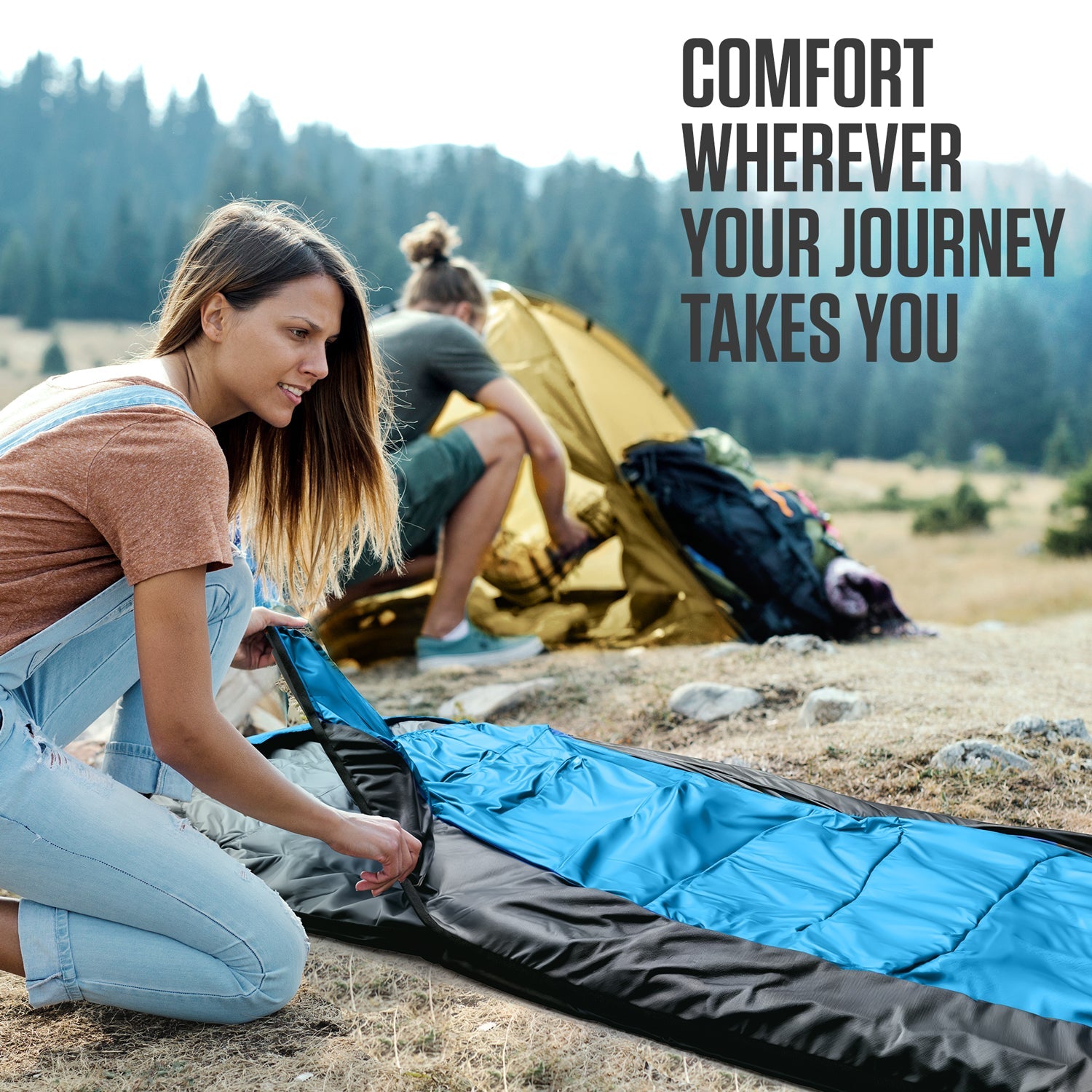 VENTURE 4TH Lightweight Summer Sleeping Bag – 40°F to 70°F