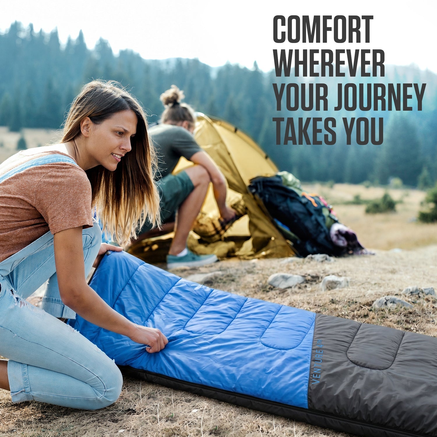VENTURE 4TH Lightweight Summer Sleeping Bag – 40°F to 70°F