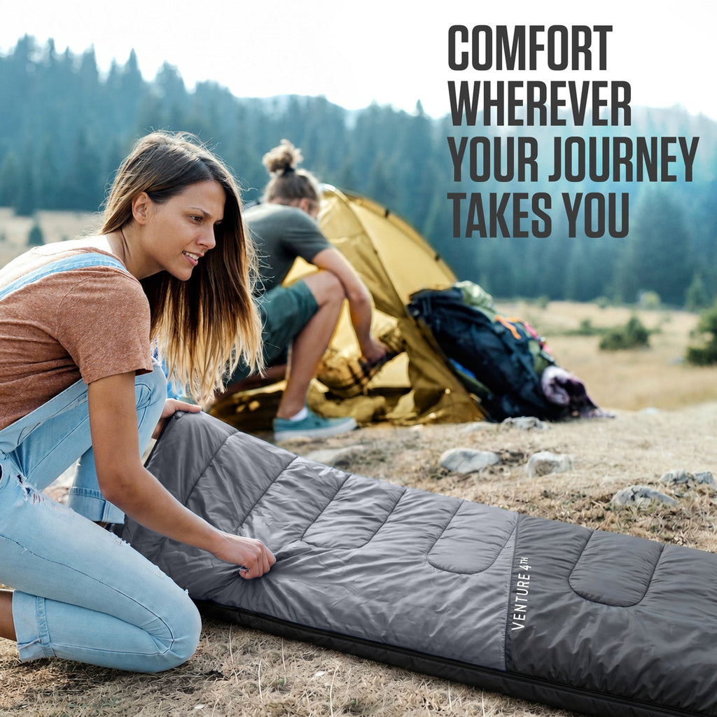 VENTURE 4TH Lightweight Summer Sleeping Bag – 40°F to 70°F