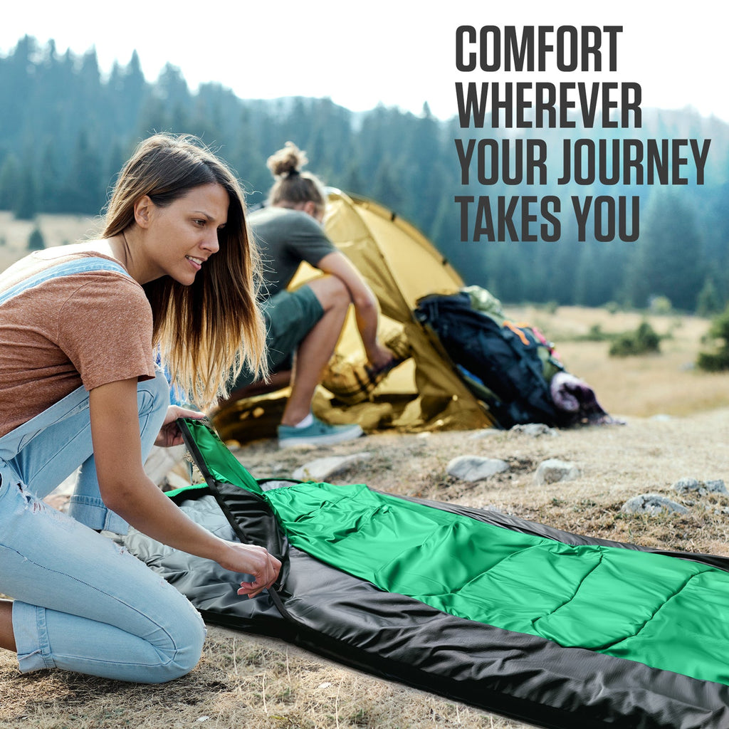 VENTURE 4TH XXL Sleeping Bag for Big & Tall Campers – 30°F to 70°F
