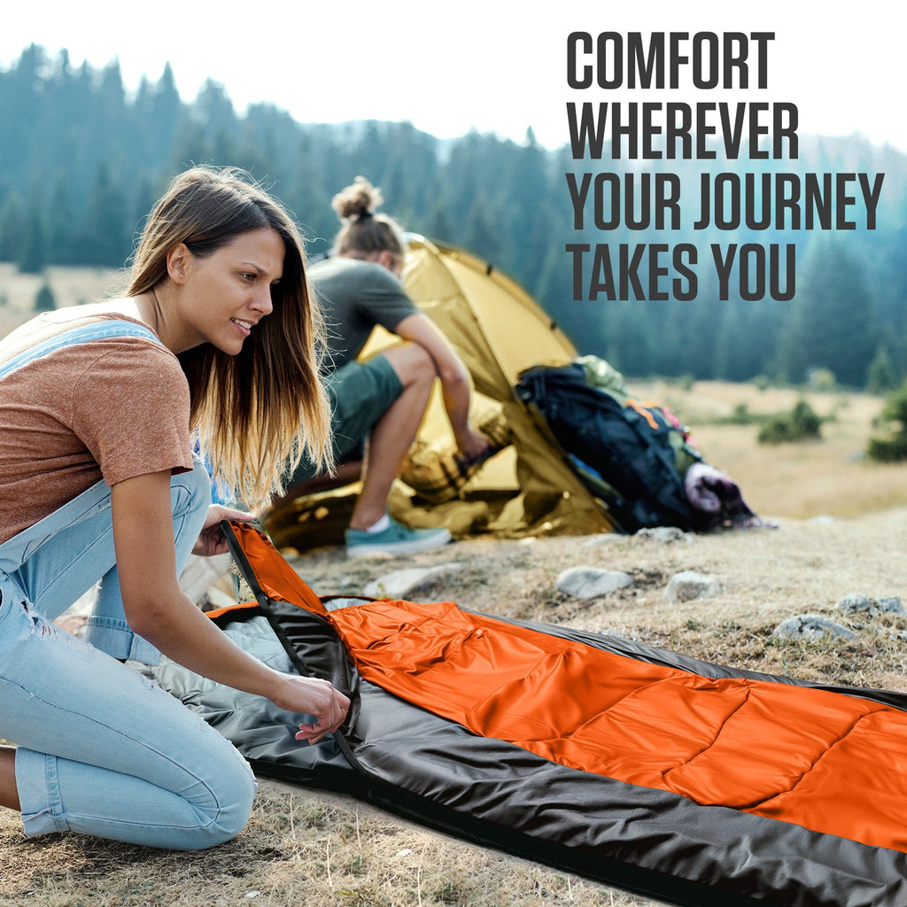 VENTURE 4TH XXL Sleeping Bag for Big & Tall Campers – 30°F to 70°F