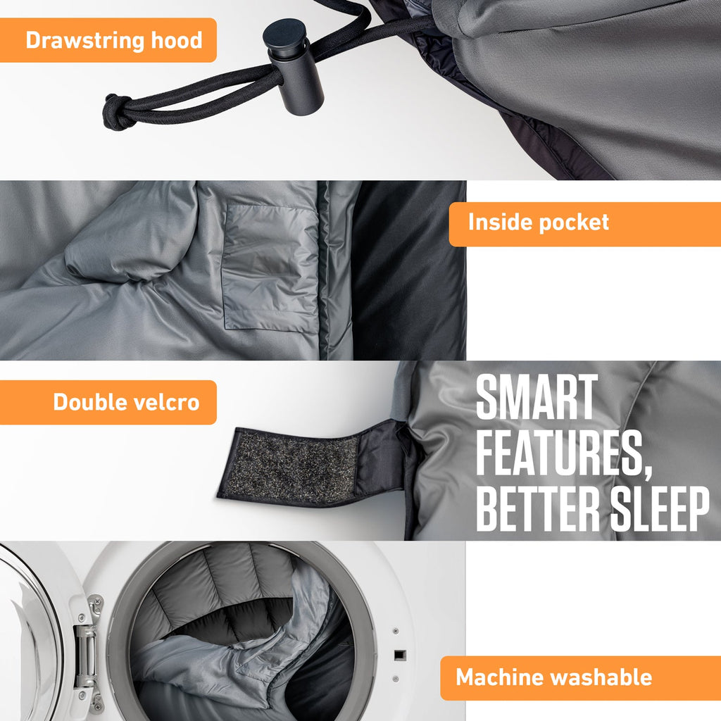 VENTURE 4TH Lightweight Summer Sleeping Bag – 40°F to 70°F