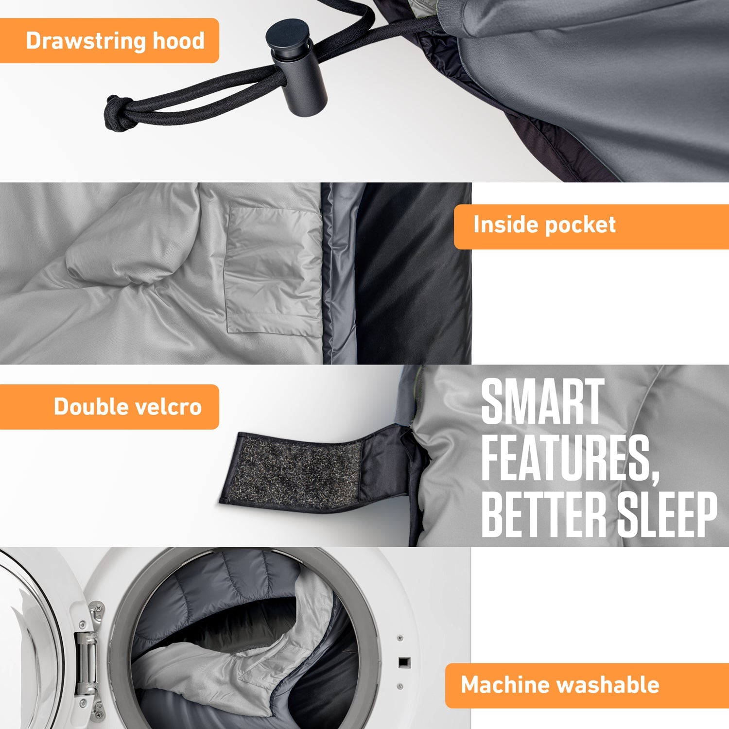 VENTURE 4TH Lightweight Summer Sleeping Bag – 40°F to 70°F