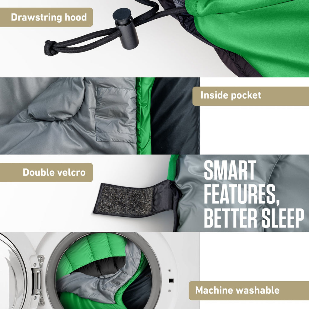 VENTURE 4TH Lightweight Summer Sleeping Bag – 40°F to 70°F