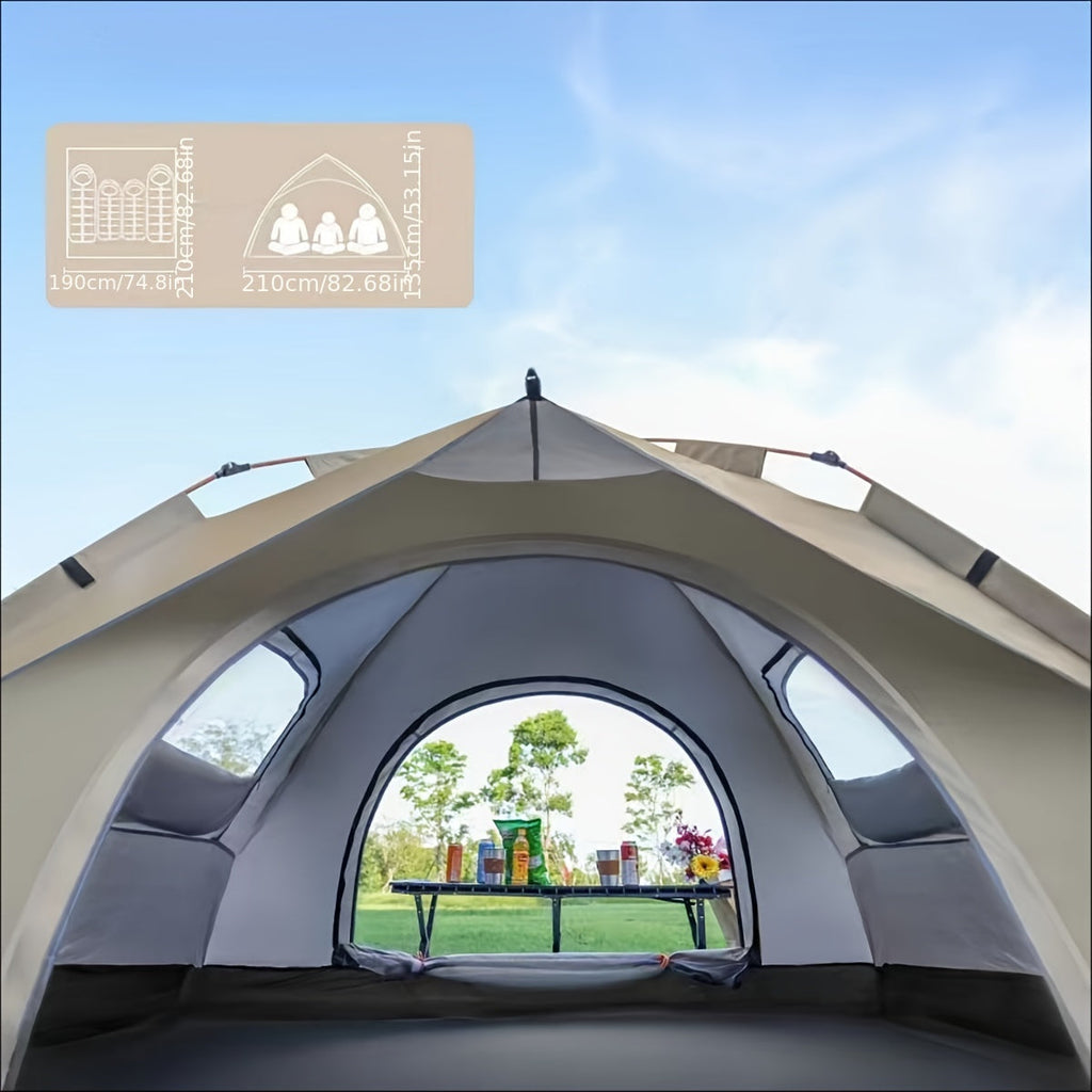 Instant Pop-Up Camping Tent – 1–4 Person, Waterproof, Quick Setup