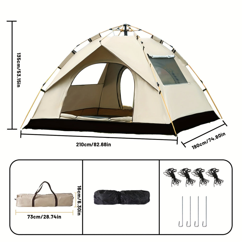 Instant Pop-Up Camping Tent – 1–4 Person, Waterproof, Quick Setup