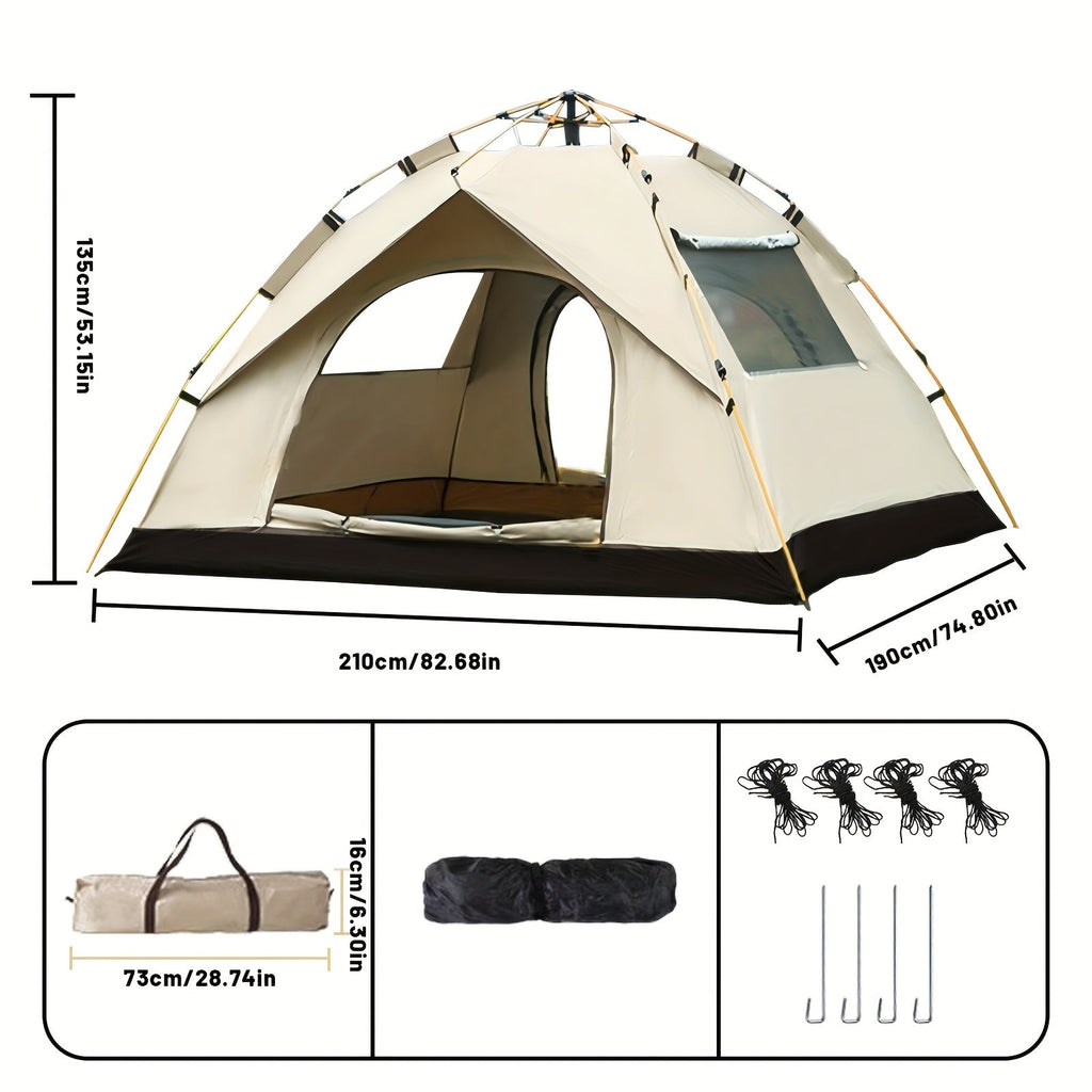 Instant Pop-Up Camping Tent – 1–4 Person, Waterproof, Quick Setup