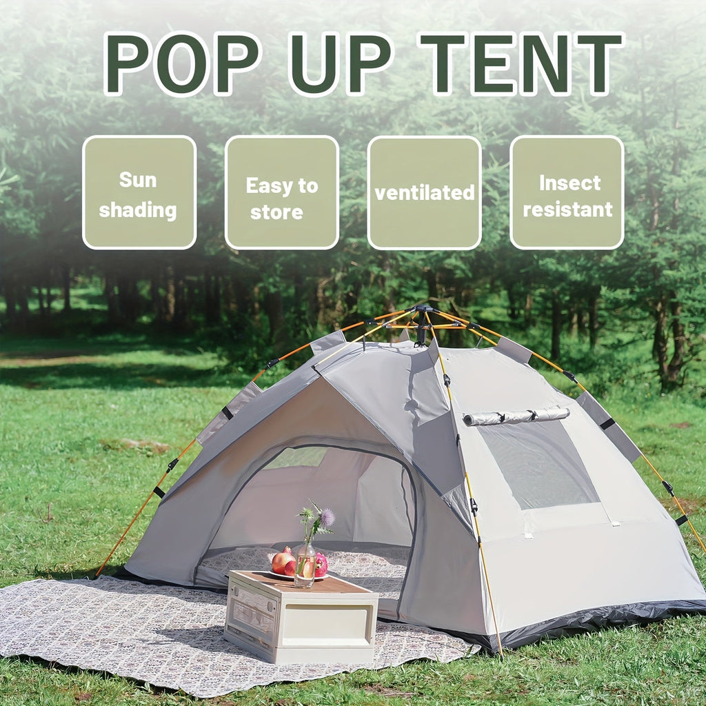 Instant Pop-Up Camping Tent – 1–4 Person, Waterproof, Quick Setup