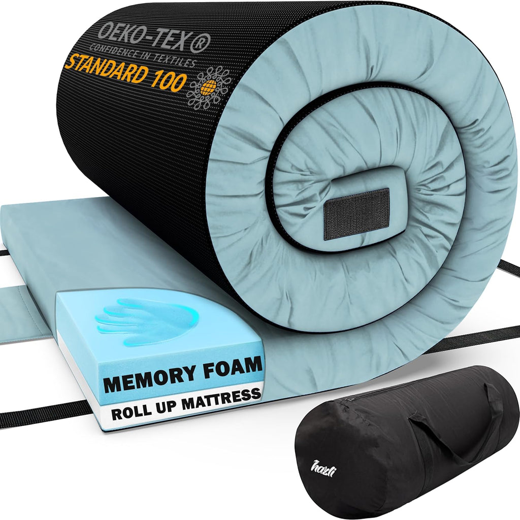 Hazli Matrix Air-Cell Memory Foam Camping Mattress – 6 Sizes, 5 Colors