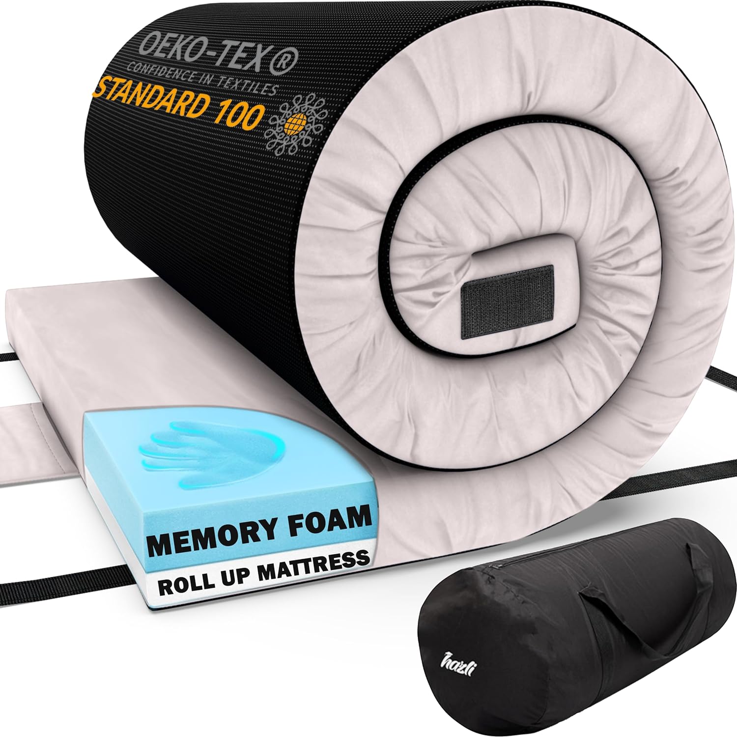 Hazli Matrix Air-Cell Memory Foam Camping Mattress – 6 Sizes, 5 Colors