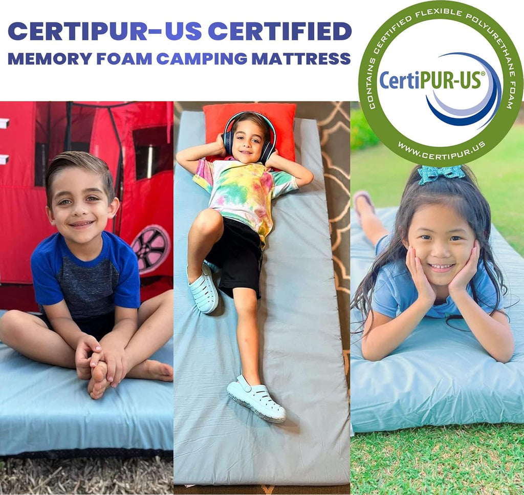 Hazli Matrix Air-Cell Memory Foam Camping Mattress – 6 Sizes, 5 Colors