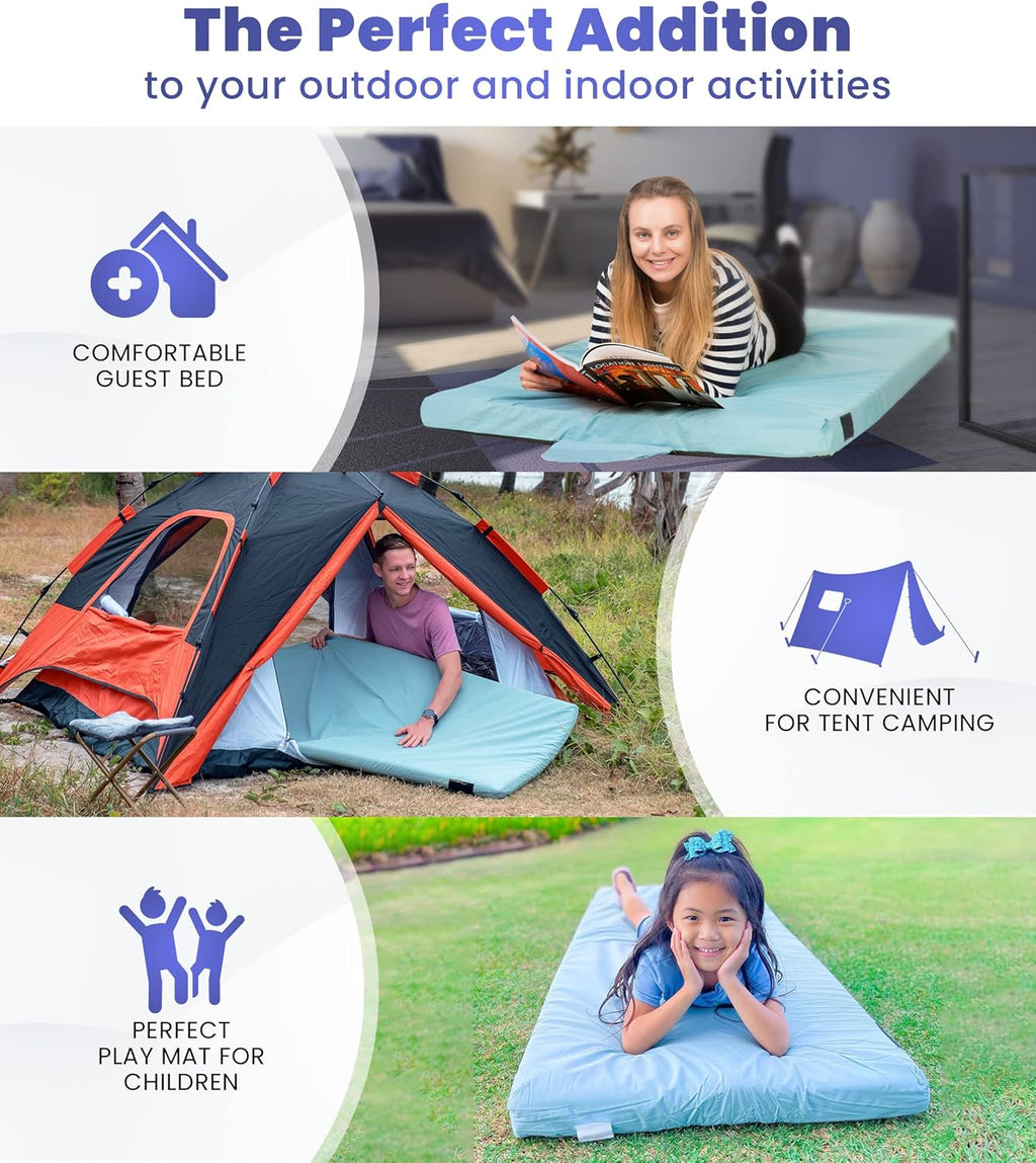 Hazli Matrix Air-Cell Memory Foam Camping Mattress – 6 Sizes, 5 Colors