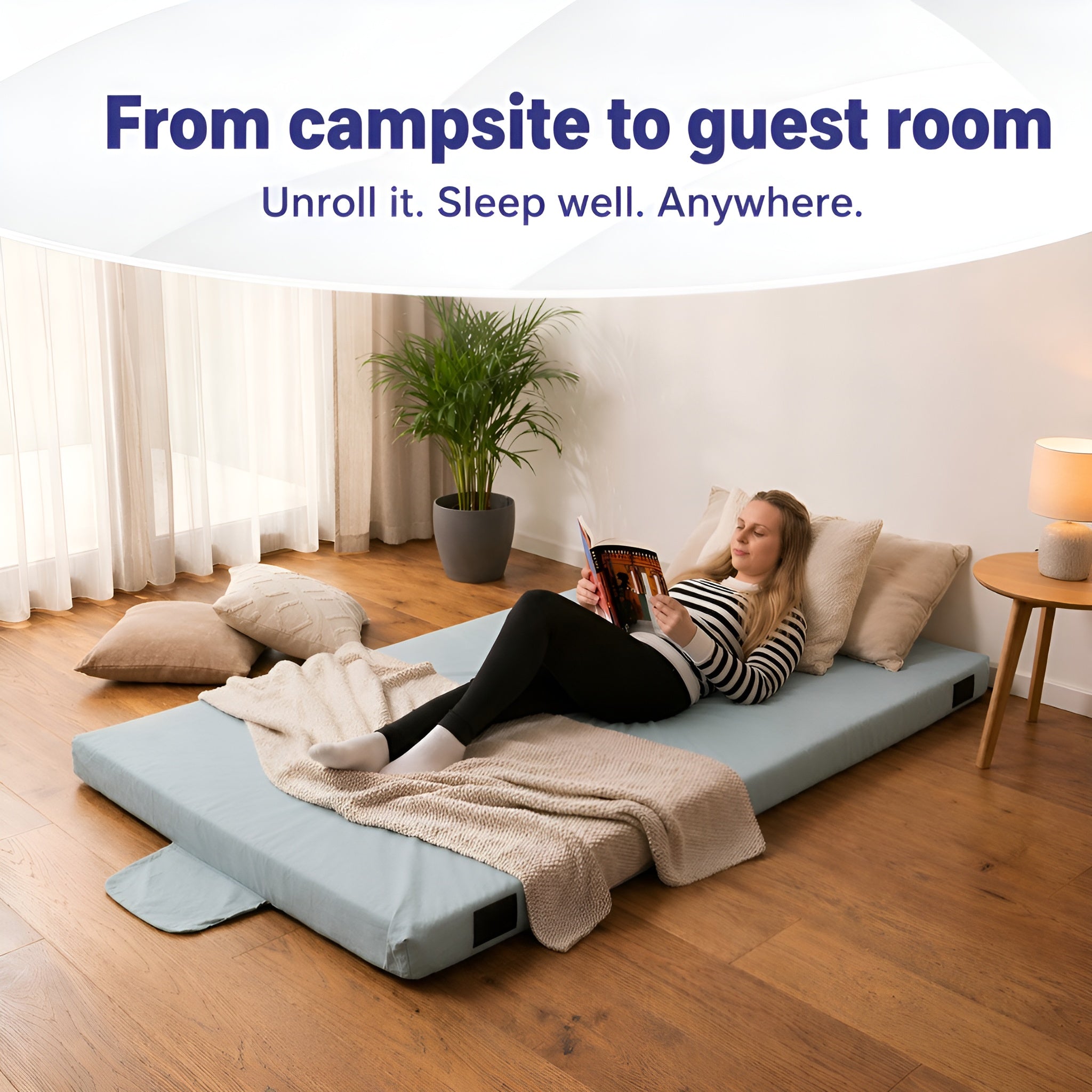 Hazli Matrix Air-Cell Memory Foam Camping Mattress – 6 Sizes, 5 Colors