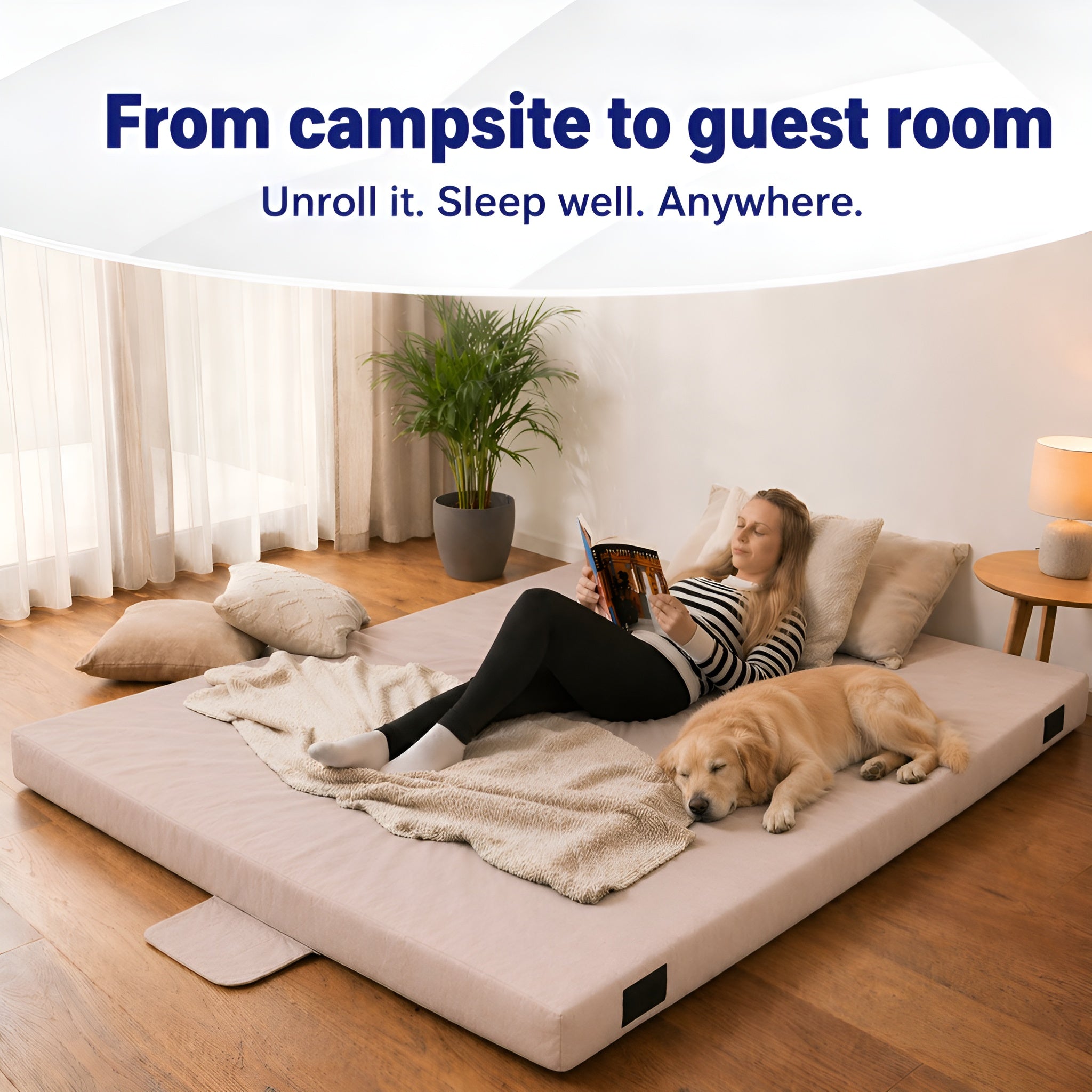 Hazli Matrix Air-Cell Memory Foam Camping Mattress – 6 Sizes, 5 Colors