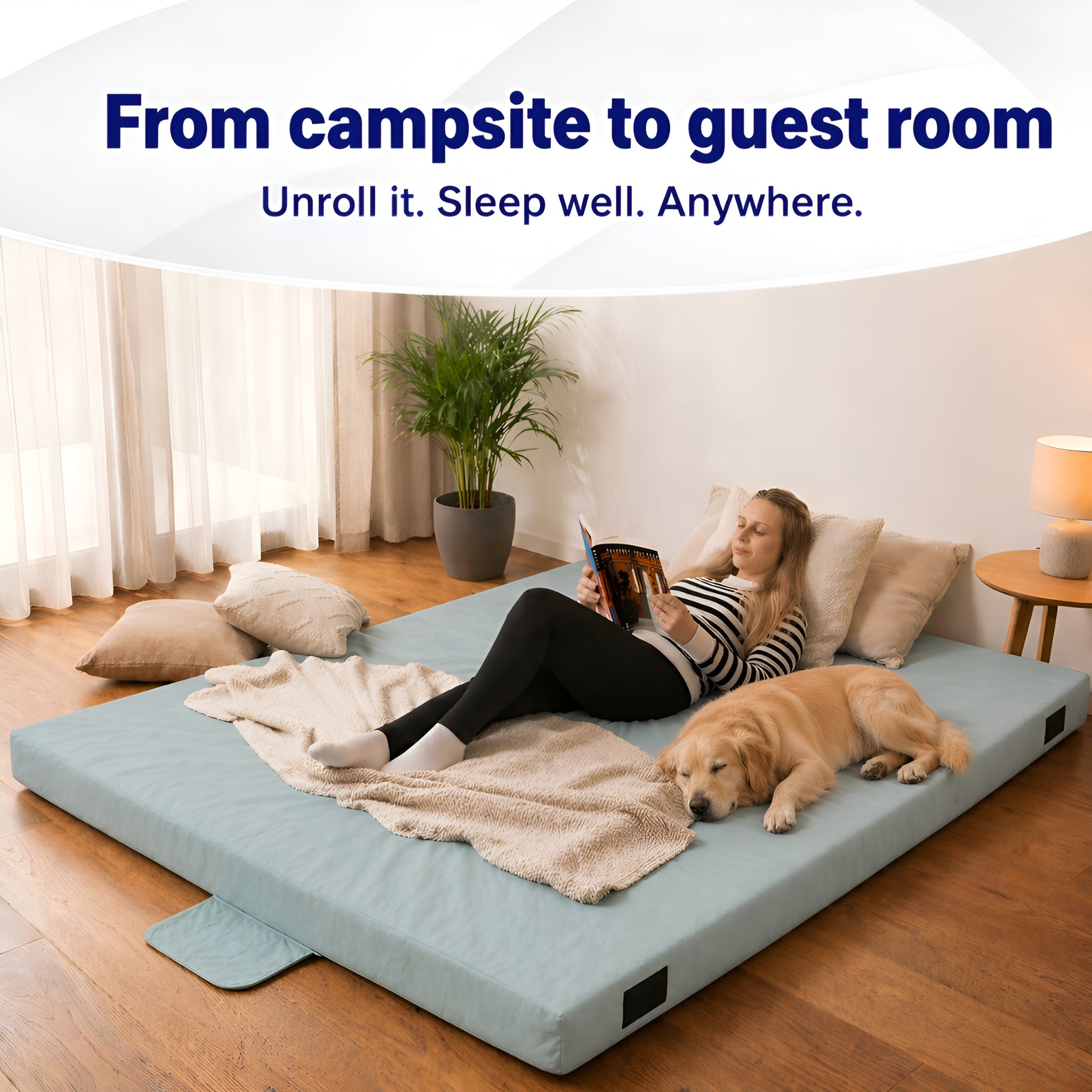 Hazli Matrix Air-Cell Memory Foam Camping Mattress – 6 Sizes, 5 Colors