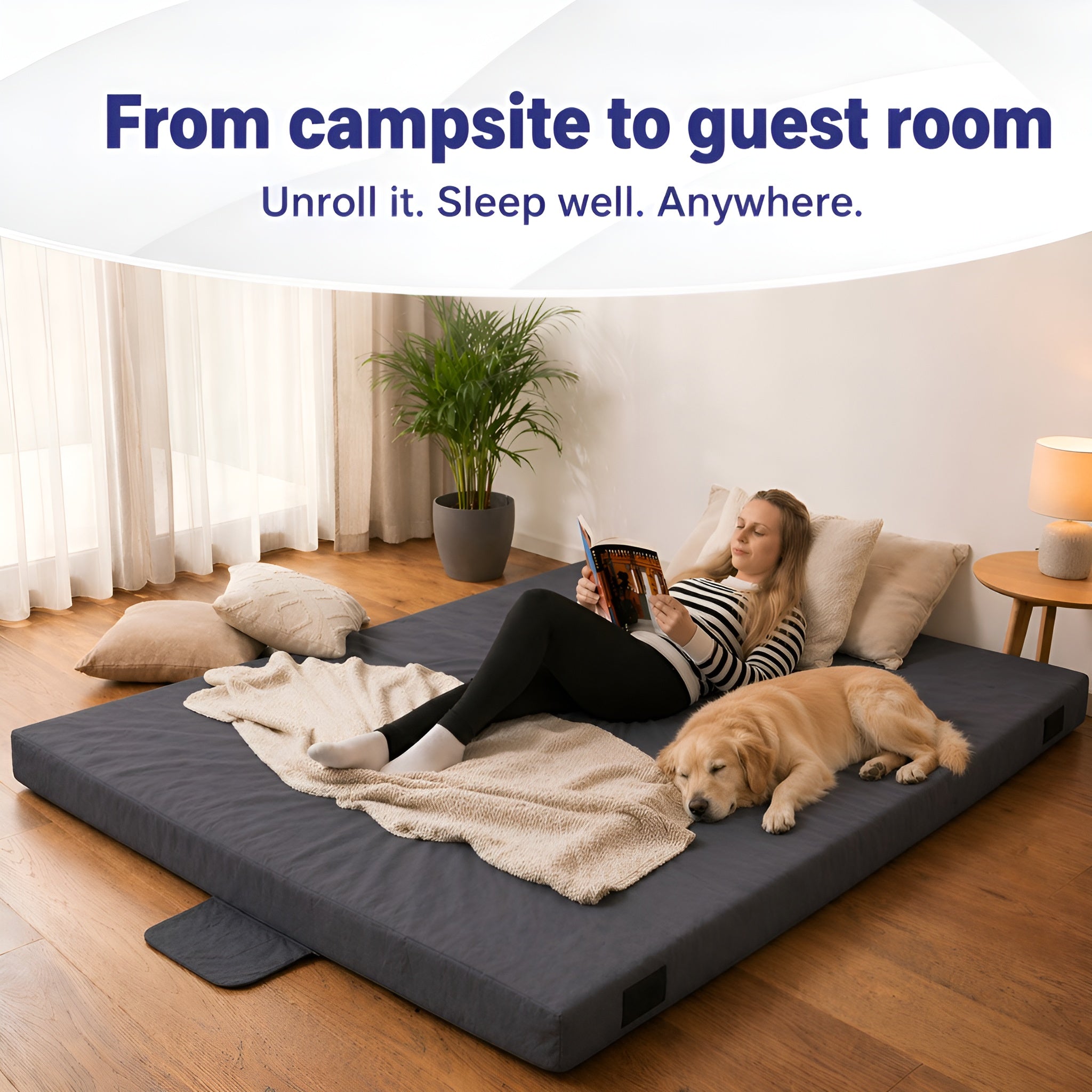 Hazli Matrix Air-Cell Memory Foam Camping Mattress – 6 Sizes, 5 Colors