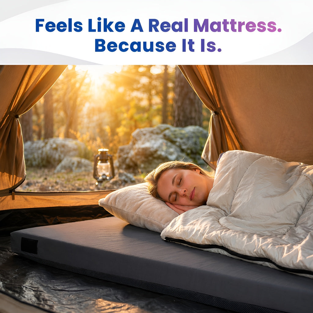 Hazli Matrix Air-Cell Memory Foam Camping Mattress – 6 Sizes, 5 Colors