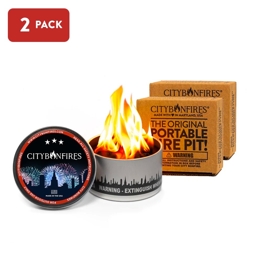 City Bonfires USA Limited Edition – Portable Bonfire in a Tin