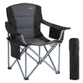 Portable Camping Chair with Lumbar Support, Cup Holder & Cooler Bag – 350 lb Capacity