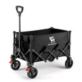 Black folding wagon with Qunature logo on a white background