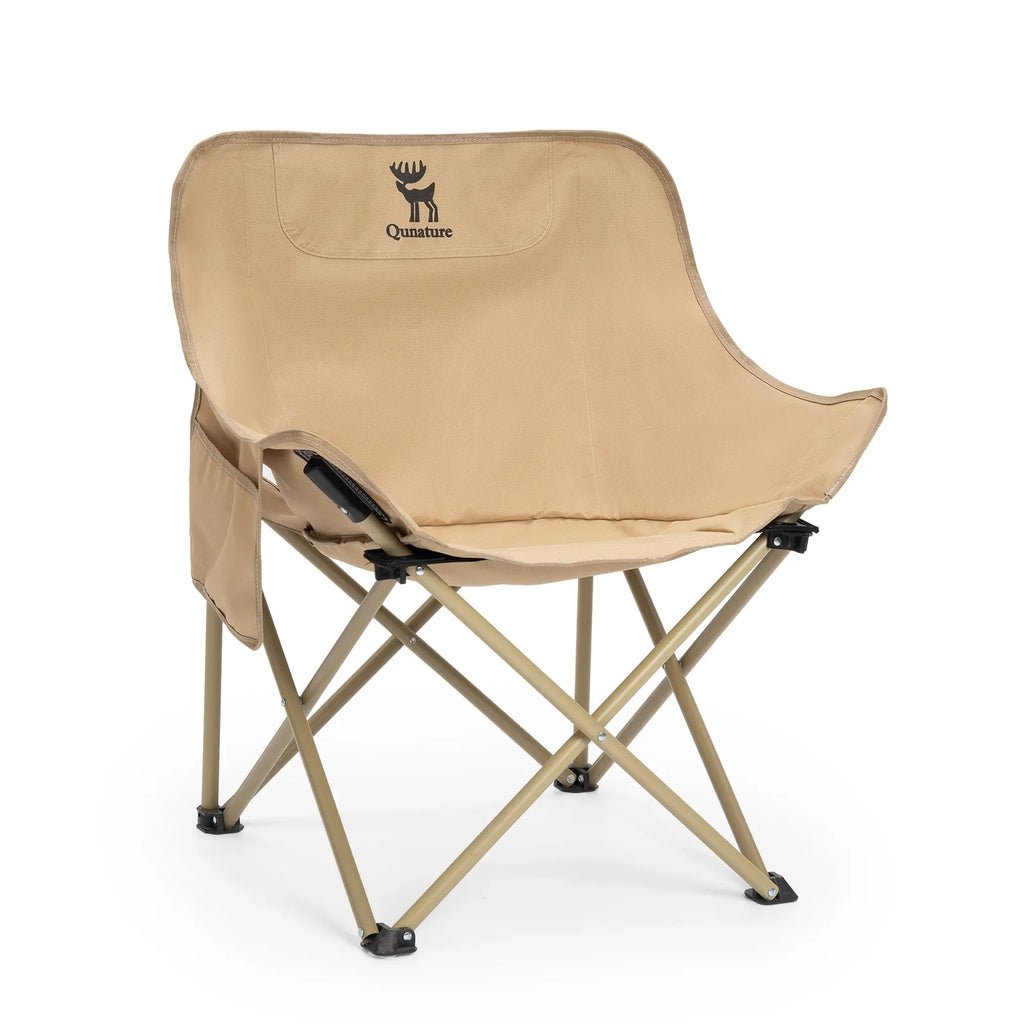 Folding Camping Chair with Ergonomic Support – Adult & Kids | Carbon Steel Frame