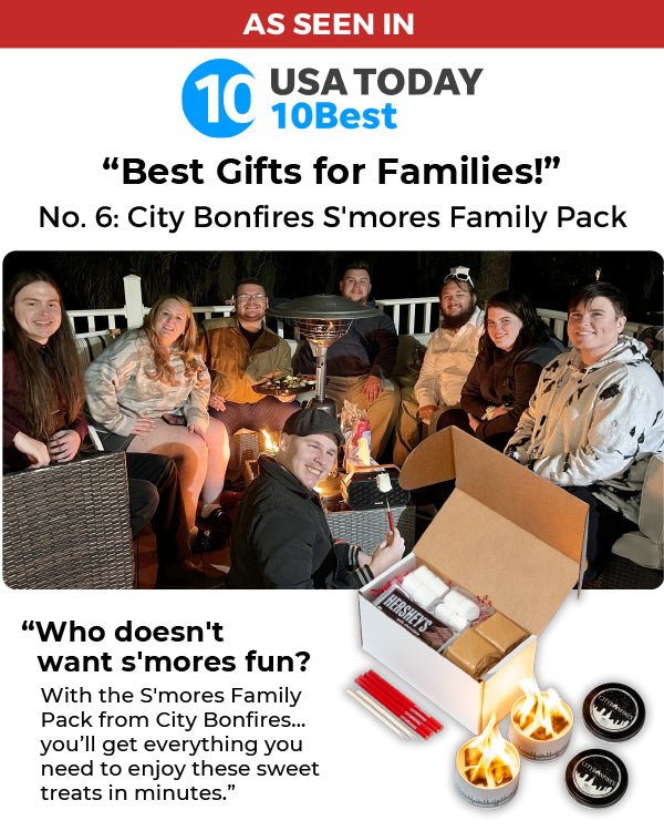 City Bonfires S'mores Family Pack – Complete S'mores Party Kit for 8