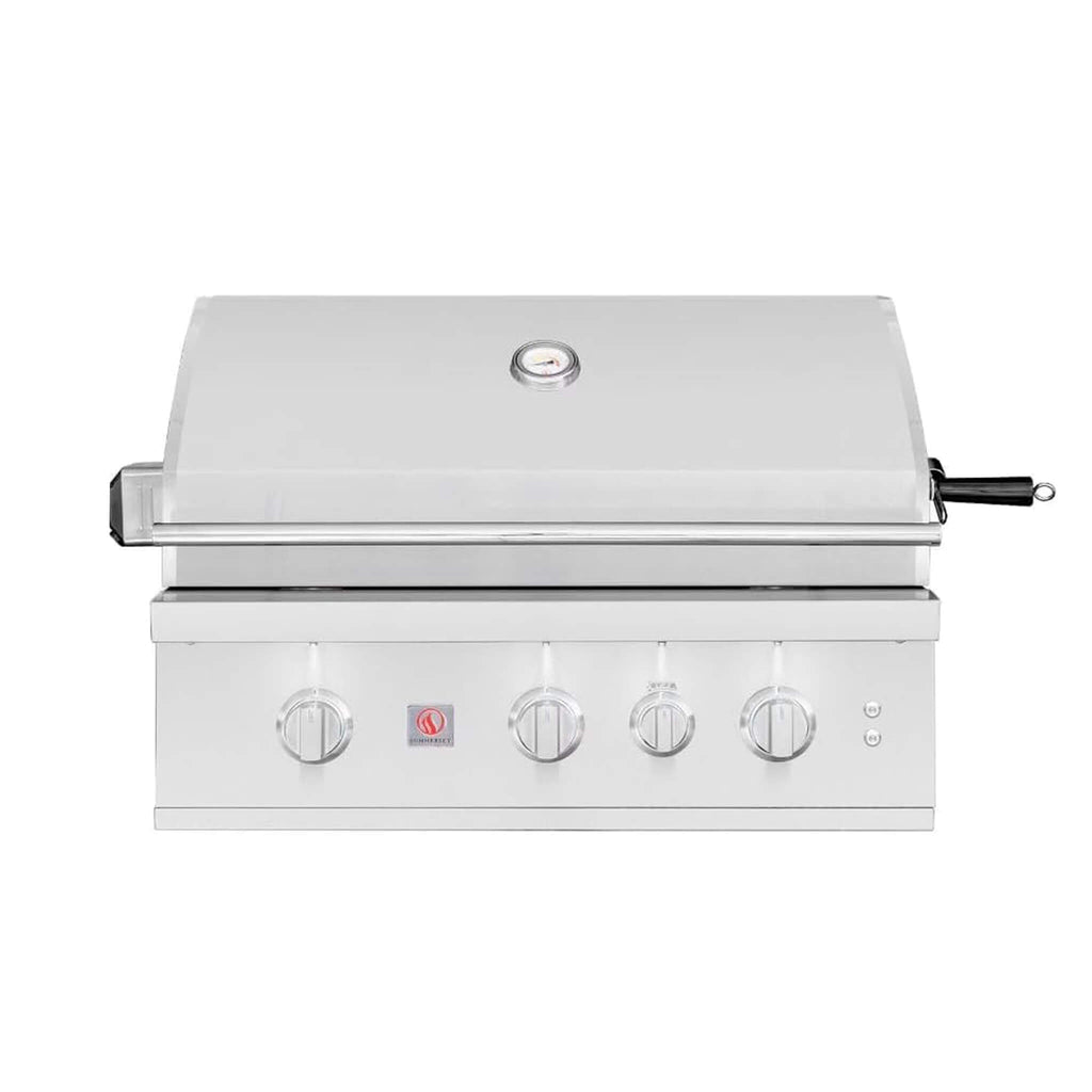 Built-In Gas Grill with Rotisserie Kit - TRL Pro