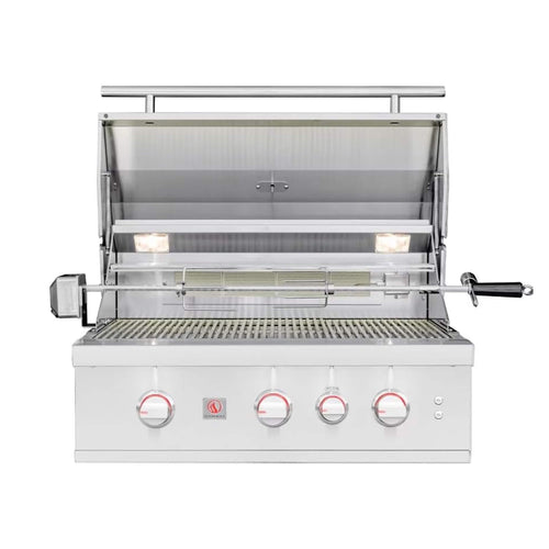 Built-In Gas Grill with Rotisserie Kit - TRL Pro