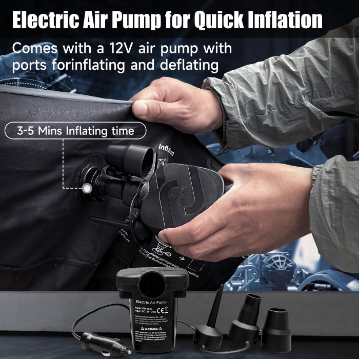 SUV Air Mattress with Electric Pump – Camping Upgrade
