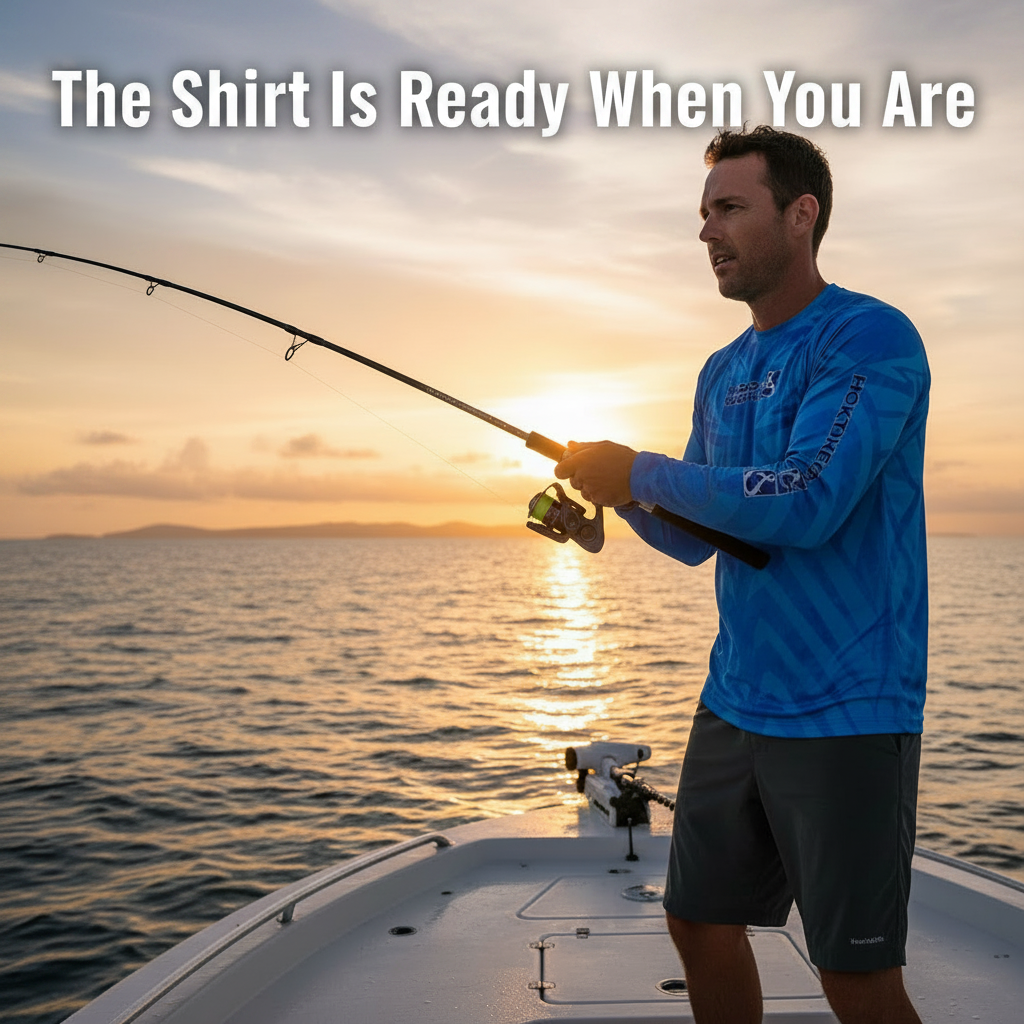 Men's UPF 50+ Fishing Shirt — Sun Protection for All-Day Wear