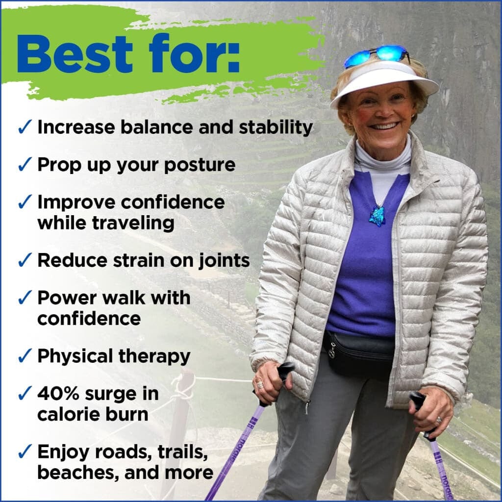 York Nordic Motivator Travel Poles – Balance & Rehab