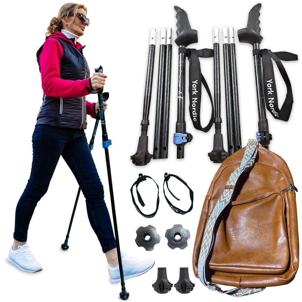York Nordic Motivator Travel Poles – Balance & Rehab